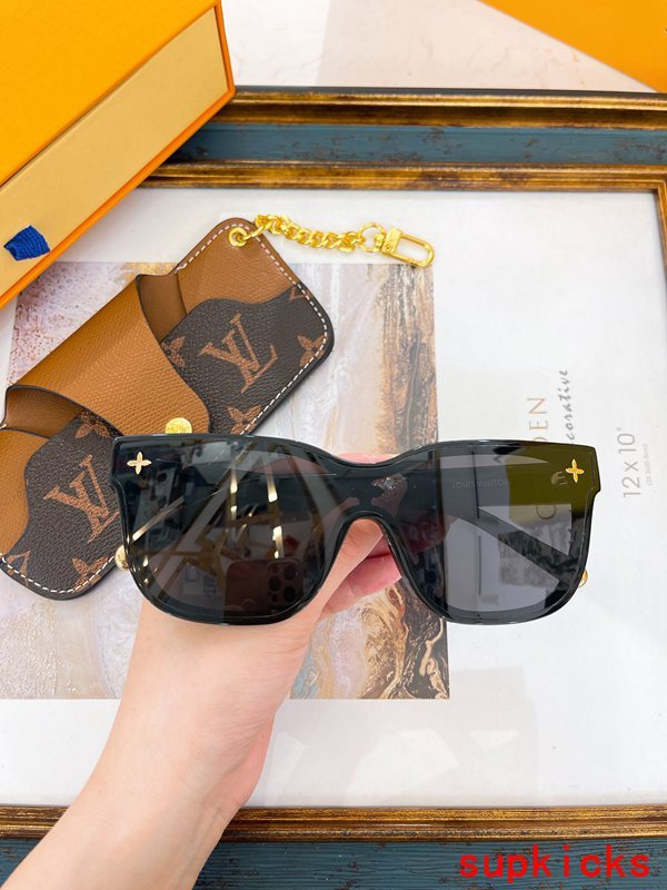 Angled view of Louis Vuitton unisex sunglasses