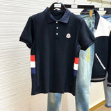 Back view of Moncler luxury clothing with signature branding