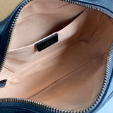 Close-up detail of sleek modern women's handbag – women's designer-style accessory