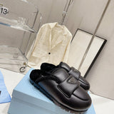 Close-up of Prada shoes craftsmanship