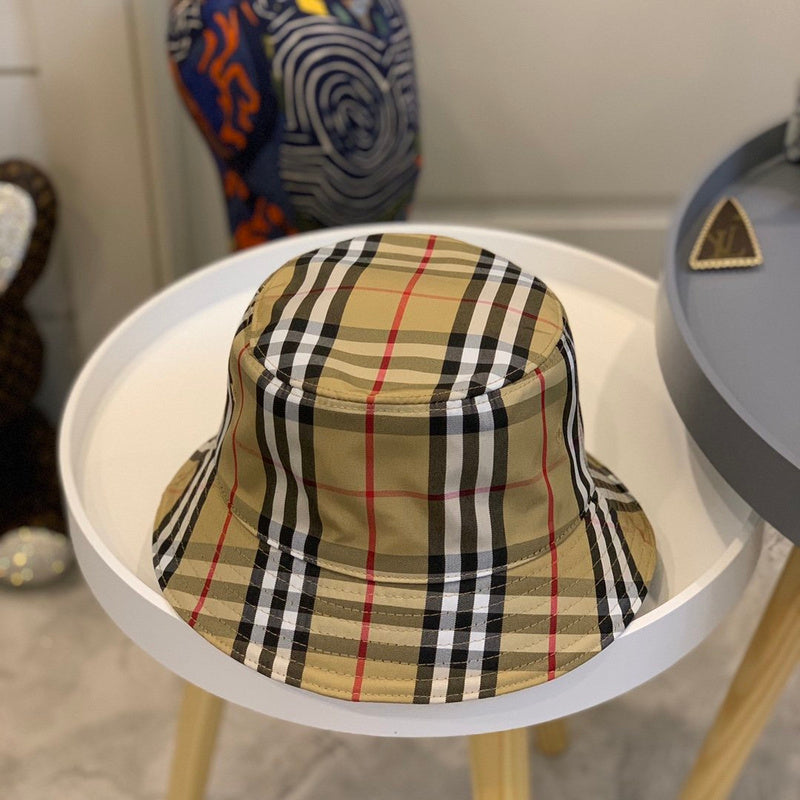 Close-up detail view of Burberry unisex cap