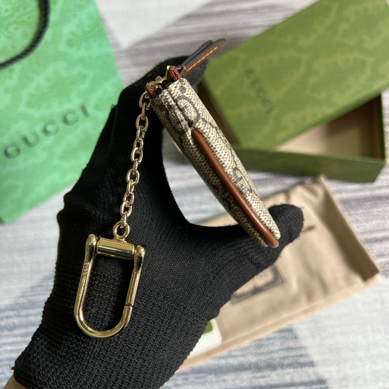 Side view of poised structured handbag