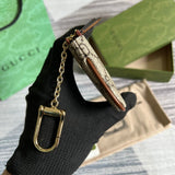 Side view of poised structured handbag