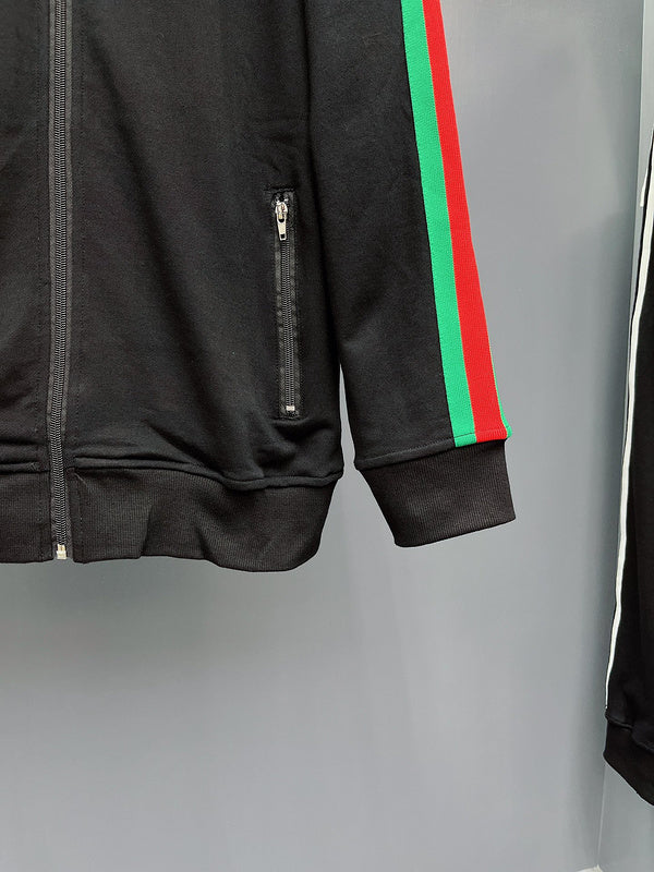 Full styled look of Gucci luxury clothing with logo-detail design