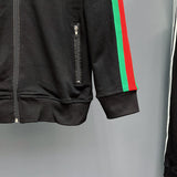 Full styled look of Gucci luxury clothing with logo-detail design