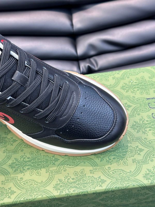 Gucci all-black luxury sneakers view 8 low-top design