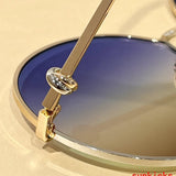 Close-up detail view of Cartier unisex sunglasses