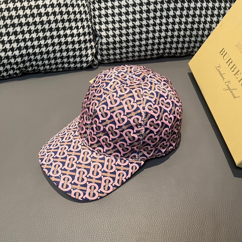 Angled view of Burberry unisex cap