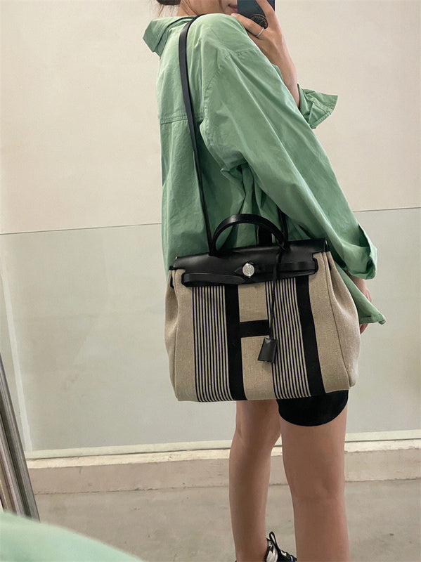 Close-up detail of minimalist bag design