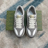 Gucci neutral cream luxury sneakers view 10 signature lace-up style