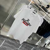 Side profile of Louis Vuitton cotton t-shirt with monogram-inspired silhouette