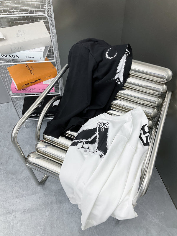 Close-up detail shot of Louis Vuitton luxury clothing with streetwear-inspired cut
