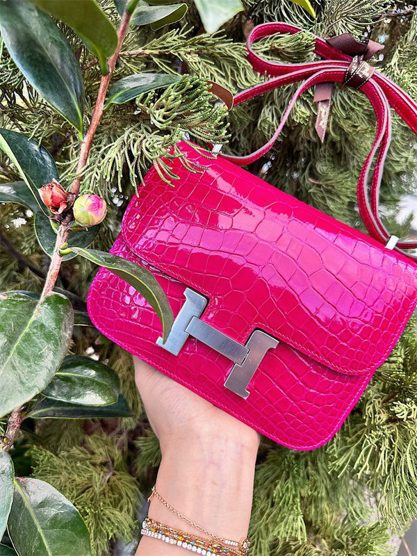 Timeless bag shown from front angle