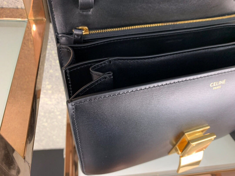 Side profile of elevated classic women's handbag – women's statement bag