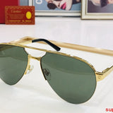 Close-up detail view of Cartier unisex sunglasses