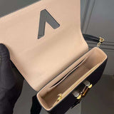 Close-up detail of signature classic women's handbag – women's premium purse