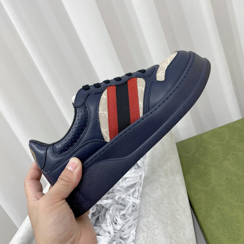Gucci tonal black luxury sneakers view 9 premium leather build