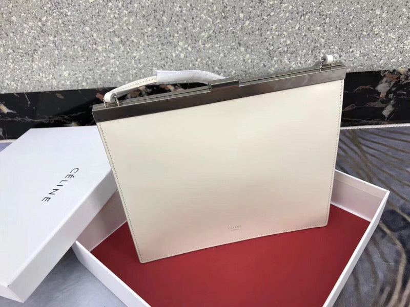 Back view of statement polished women's handbag – women's statement bag