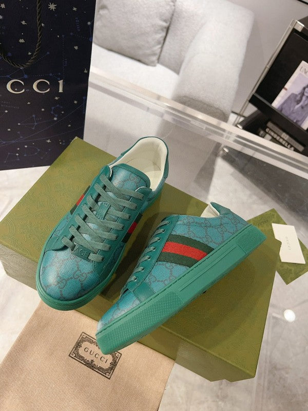 Gucci bold contrast luxury sneakers view 8 minimalist modern build