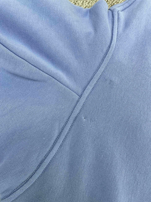 Close-up of Amiri hoodie craftsmanship