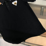 Back view of Polo cotton polo shirt with signature branding