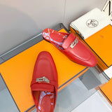 Hermès Chocolate Brown Crisscross Strap Sandals - Toe Detail View