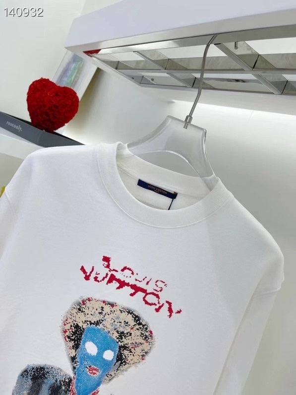 Side profile of Louis Vuitton luxury clothing with runway-inspired design
