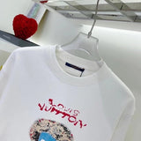 Side profile of Louis Vuitton luxury clothing with runway-inspired design