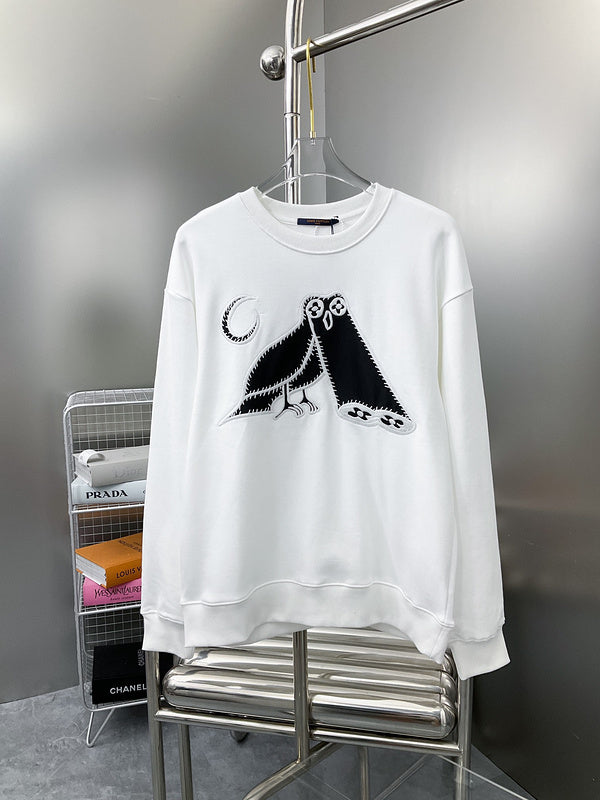 Back view of Louis Vuitton luxury clothing with streetwear-inspired cut