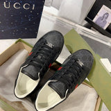 Gucci muted earth tones luxury sneakers view 7 heritage-inspired look