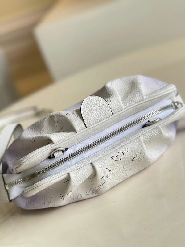 Back view of statement modern women's handbag – women's statement bag