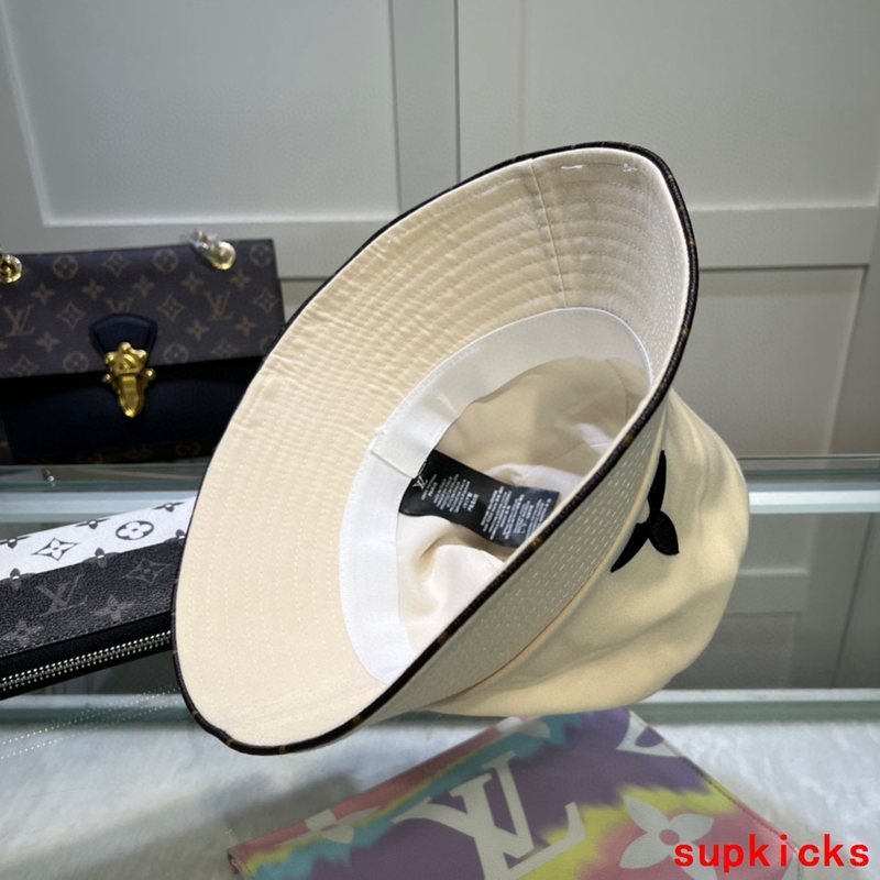 Close-up detail view of Louis Vuitton unisex cap