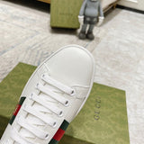 Gucci two-tone luxury sneakers view 6 breathable knit upper