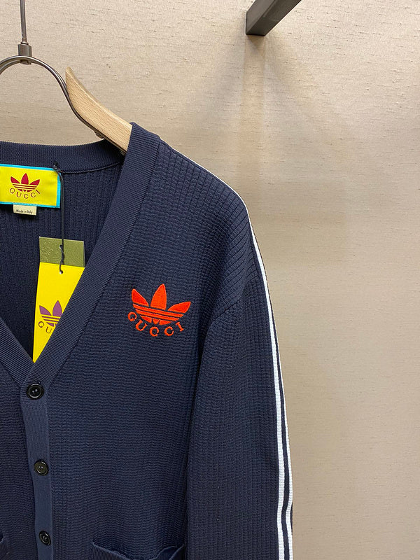 Full styled look of Gucci luxury clothing with label-forward styling
