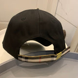 Side view of Burberry unisex cap