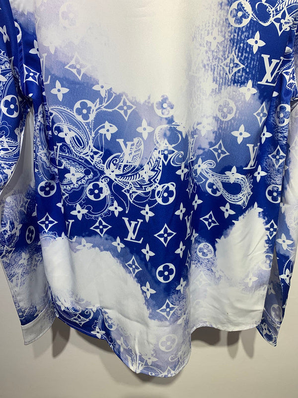 Back view of Louis Vuitton cotton t-shirt with signature branding