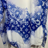 Back view of Louis Vuitton cotton t-shirt with signature branding