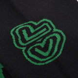 Close-up detail shot of Louis Vuitton luxury clothing with tailored silhouette