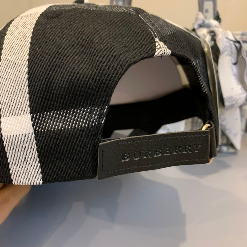 Side view of Burberry unisex cap