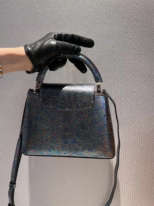  curated top-handle bag detail view showing craftsmanship