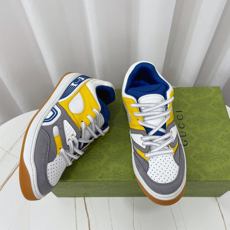 Gucci fresh white-and-black luxury sneakers view 9 signature lace-up style