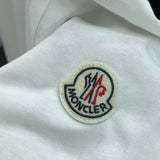 Front view of Moncler luxury clothing with relaxed-fit cut