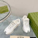 Gucci muted earth tones luxury sneakers view 6 retro runner design
