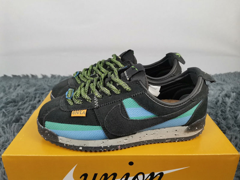 Nike tonal black luxury sneakers view 7 chunky sole construction