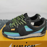 Nike tonal black luxury sneakers view 7 chunky sole construction