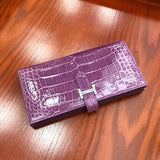 Side view of crisp structured handbag