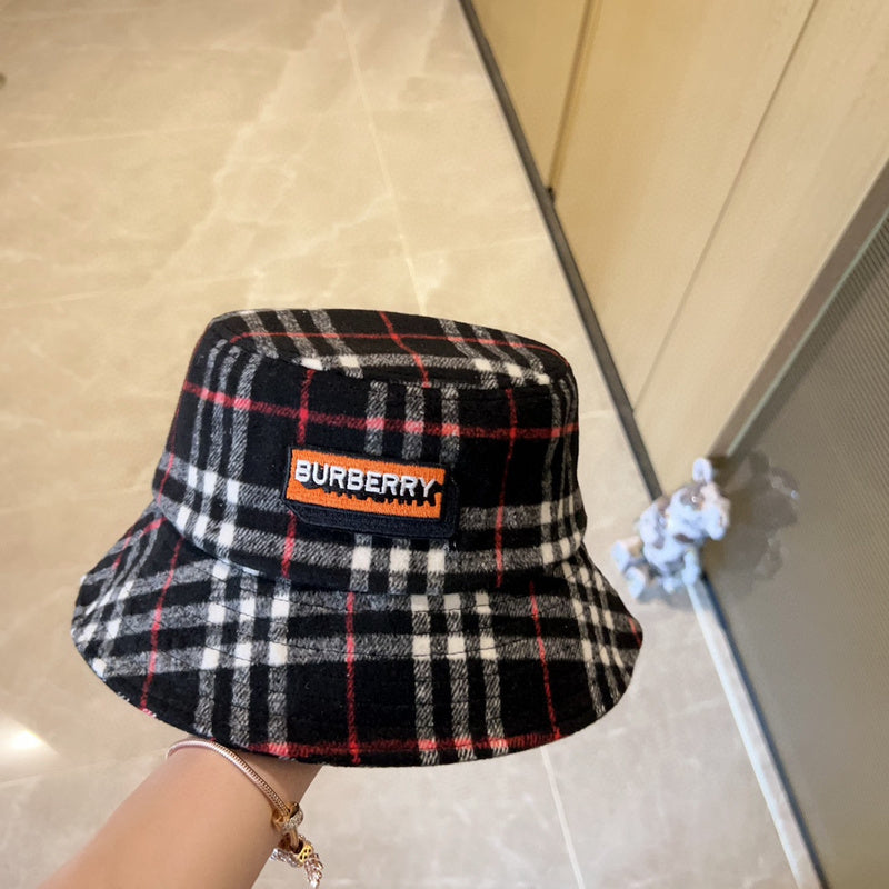 Side view of Burberry unisex cap