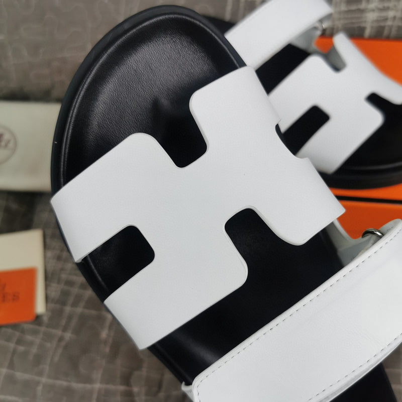 Hermès Nude Block Heel Sandals - Lifestyle Styling Shot