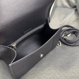Zivas Charm Polished Finish Statement Handbag (Polished Everyday Piece) – Angled View