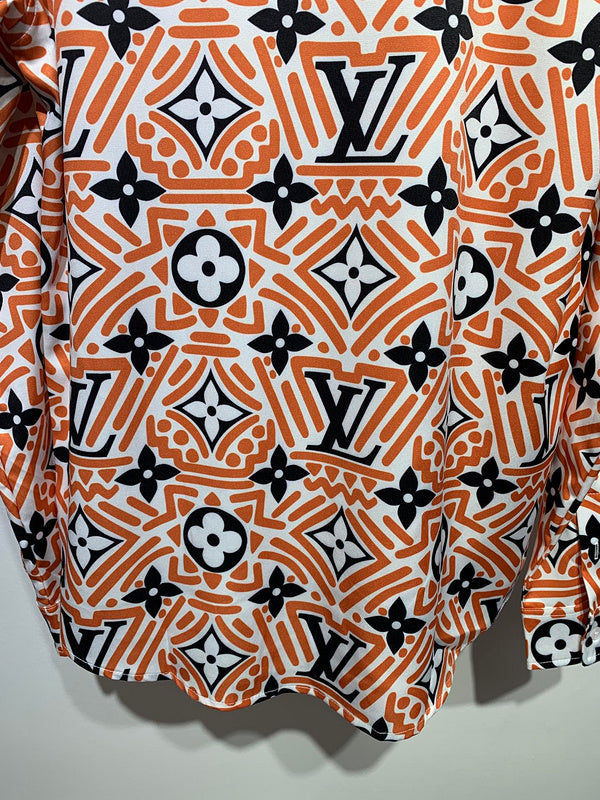 Back view of Louis Vuitton cotton t-shirt with signature branding